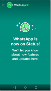 status message